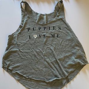 PINK Puppies Love Me Tank